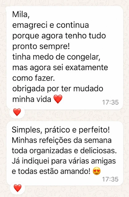 Depoimento Chef Mila